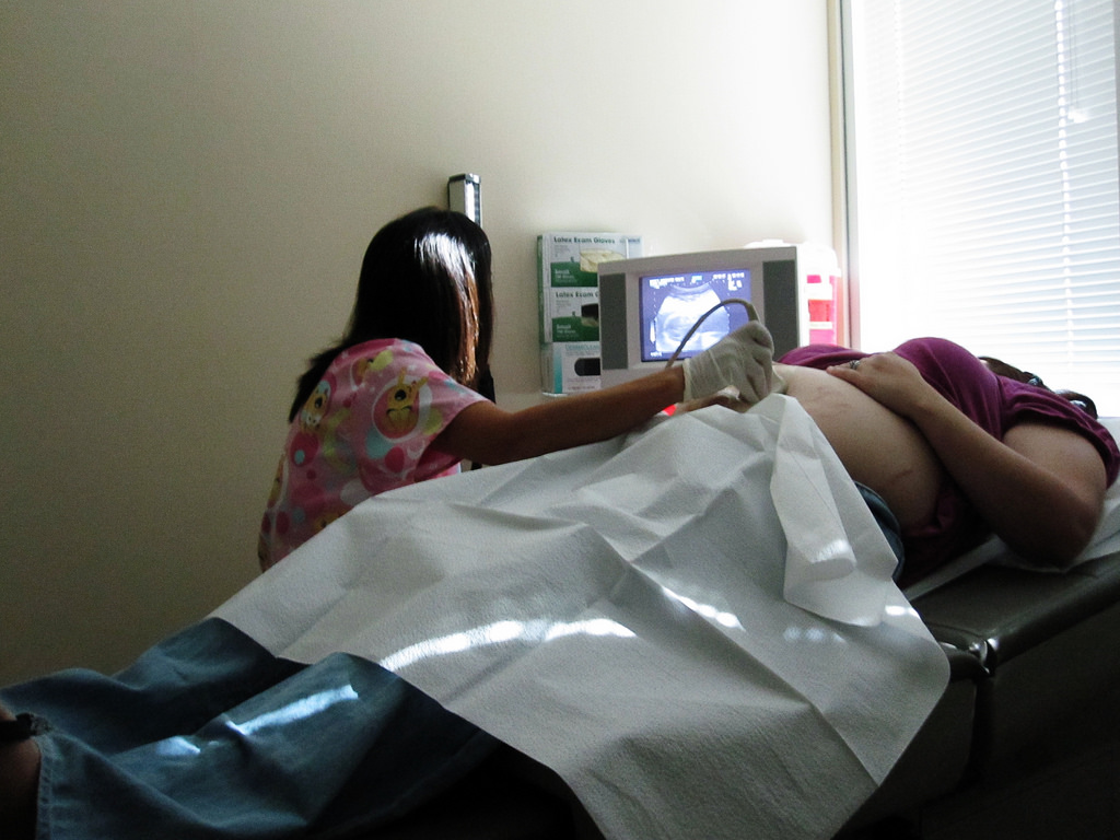 Saying hi to baby girl Isaacs