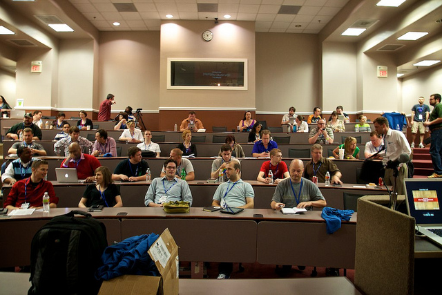 Standing room only at my panel